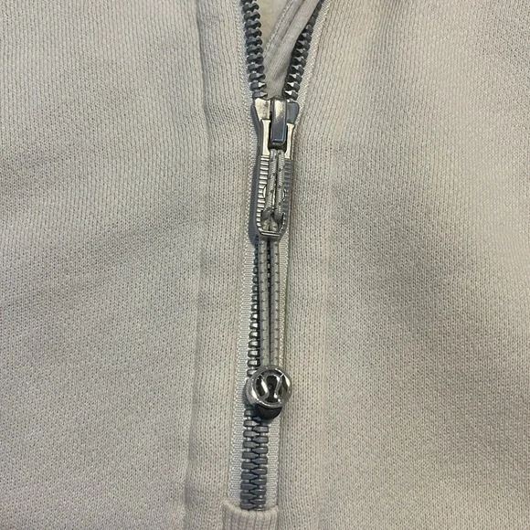 Worn twice tan lululemon half zip scuba - Picture 2 of 3